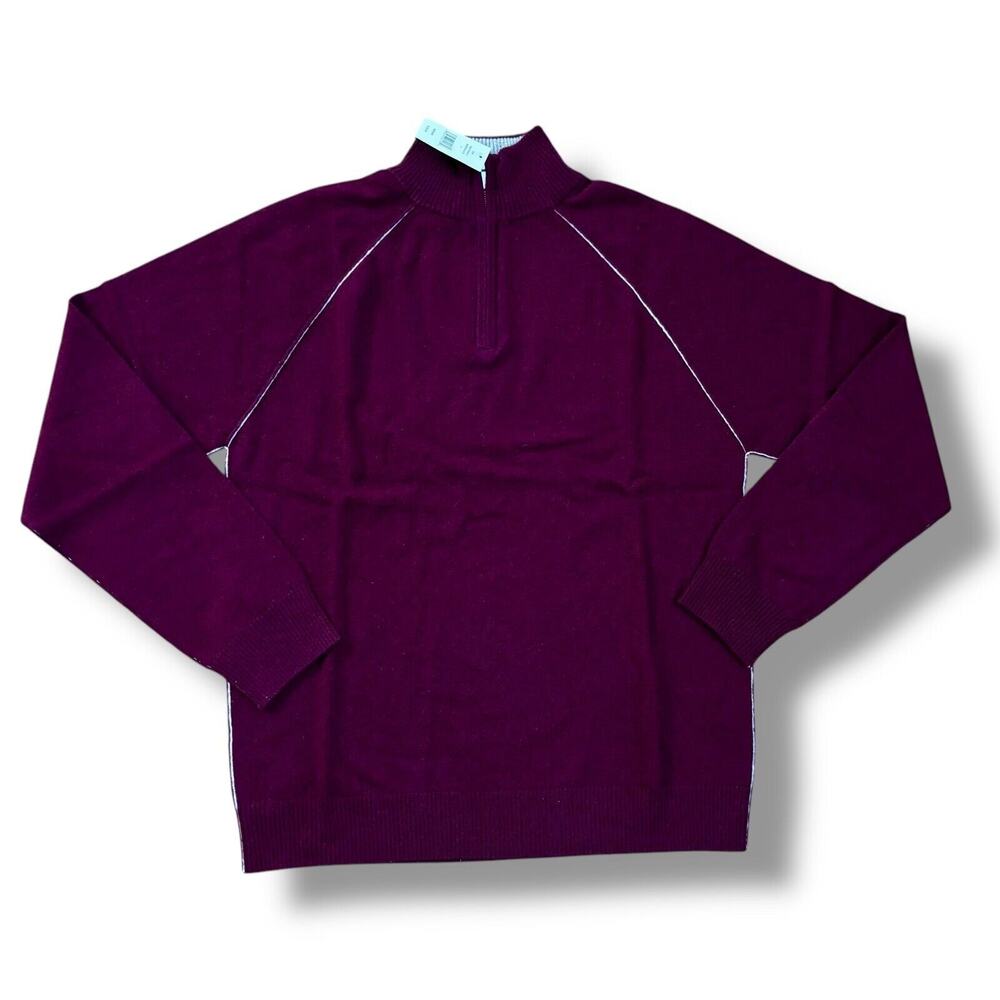 NWT Naadam Men’s Size XXL Wool + Cashmere 1/4 Zip Sweatshirt Sweater $279